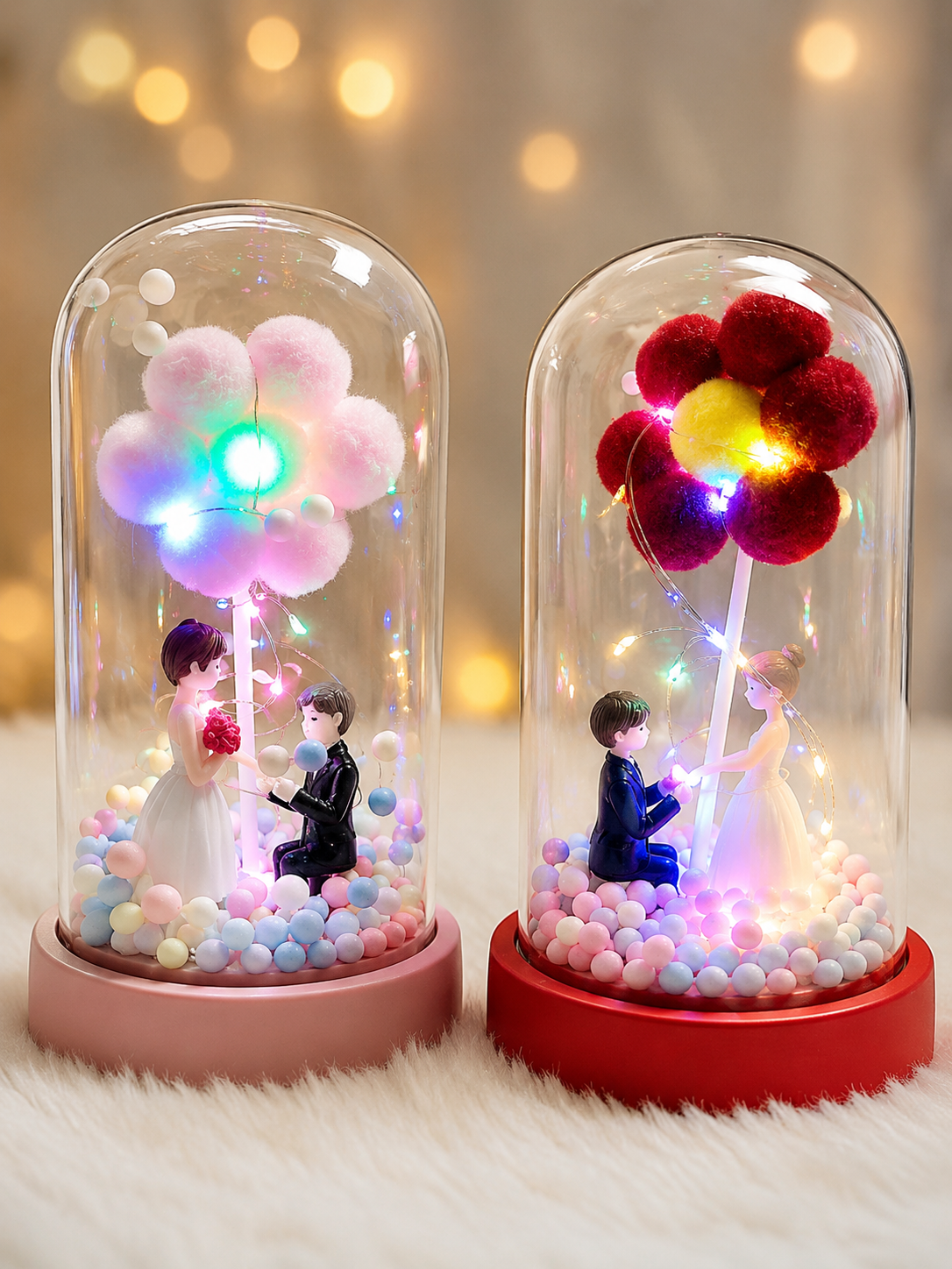 Led Light Valentine’s Couple Gift table lamp 03